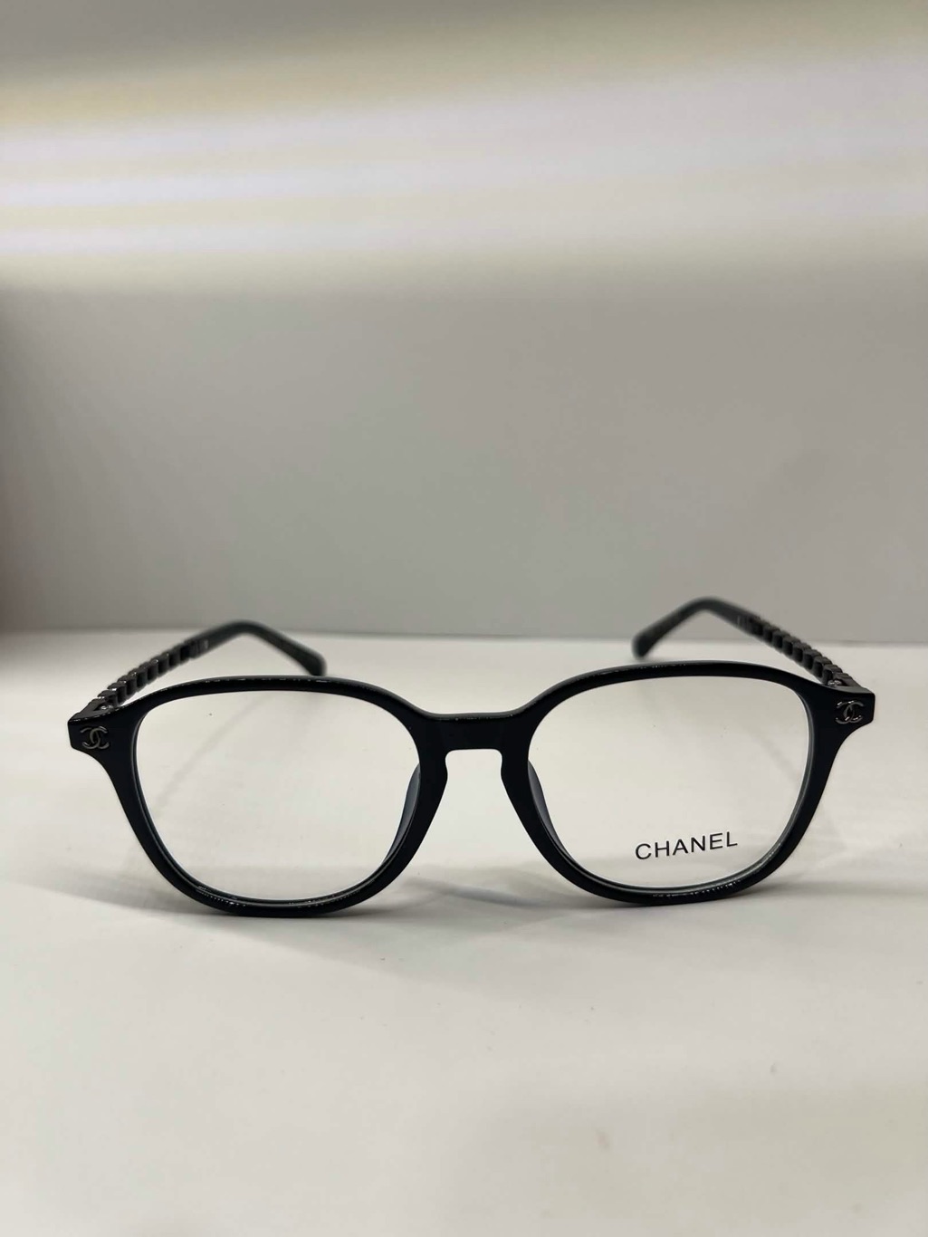 Chanel Black Clear Lenses Glasses